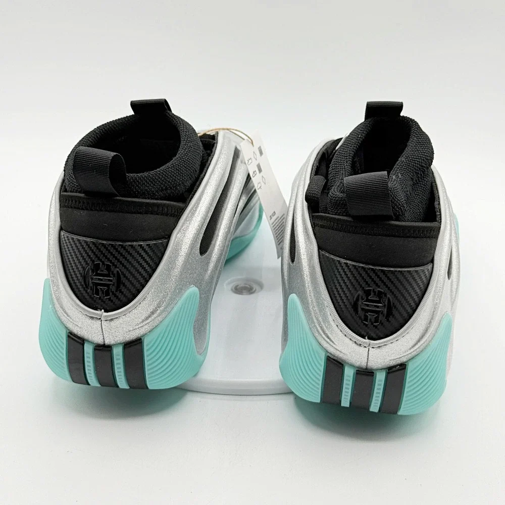 adidas Harden Volume 9 'UNO Silver Black Aqua' / JS1028 / Size 14 Mens